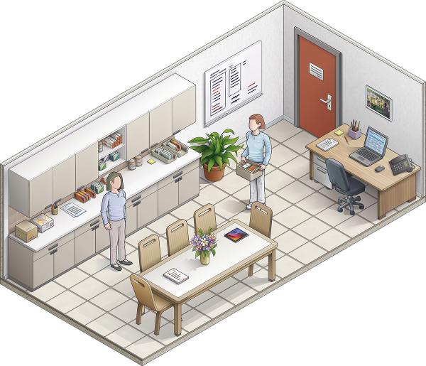 Illustration de la pièce Soignants