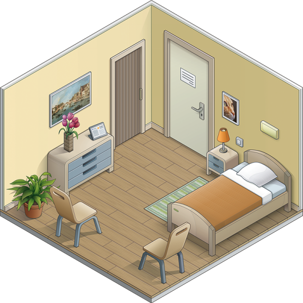 Illustration de la pièce Chambre C (non visible)