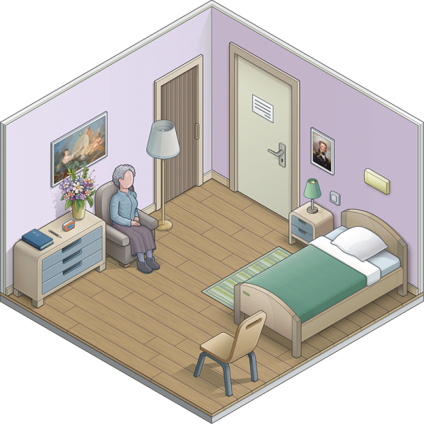 Illustration de la pièce Chambre D (non visible)