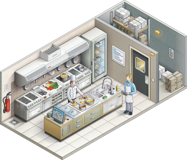 Illustration de la pièce Cuisine