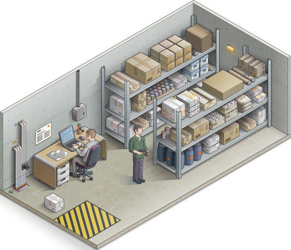 Illustration de la pièce Intendance/Technique